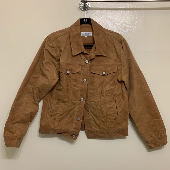 gustin waxed trucker jacket